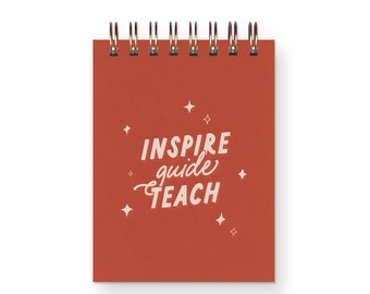 Inspire Guide Teach Mini Jotter - Notebook | Journal | Pocket Notebook | Spiral Bound | Blank Pages