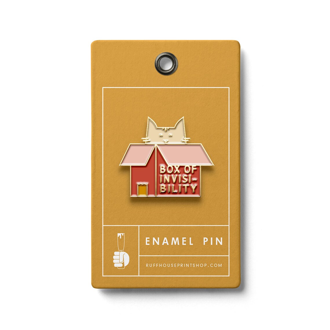 Boxing Cat Pin Cat in Box Enamel Pin - Etsy