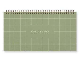 Grid Weekly Planner -  Agenda | Desk Planner | Weekly Planner | Undated Planner | Checklist Planner