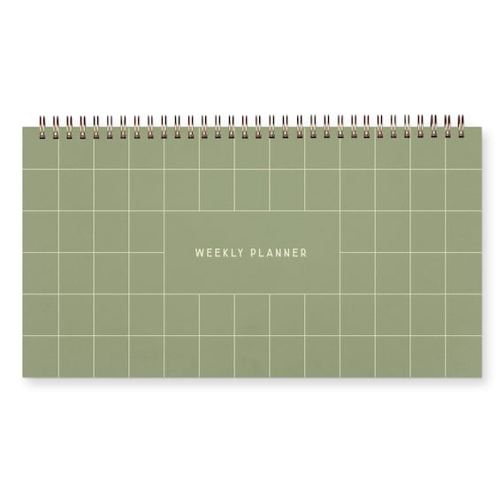 Grid Weekly Planner -  Agenda | Desk Planner | Weekly Planner | Undated Planner | Checklist Planner