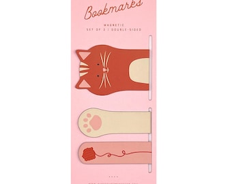 Cat Magnetic Bookmark Set