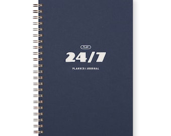 24/7 Weekly Planner Journal - Desk Planner | Weekly Planner | Planner Notebook | Undated Agenda