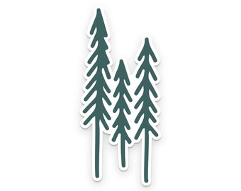 Evergreen Trees Sticker | Vinyl Sticker