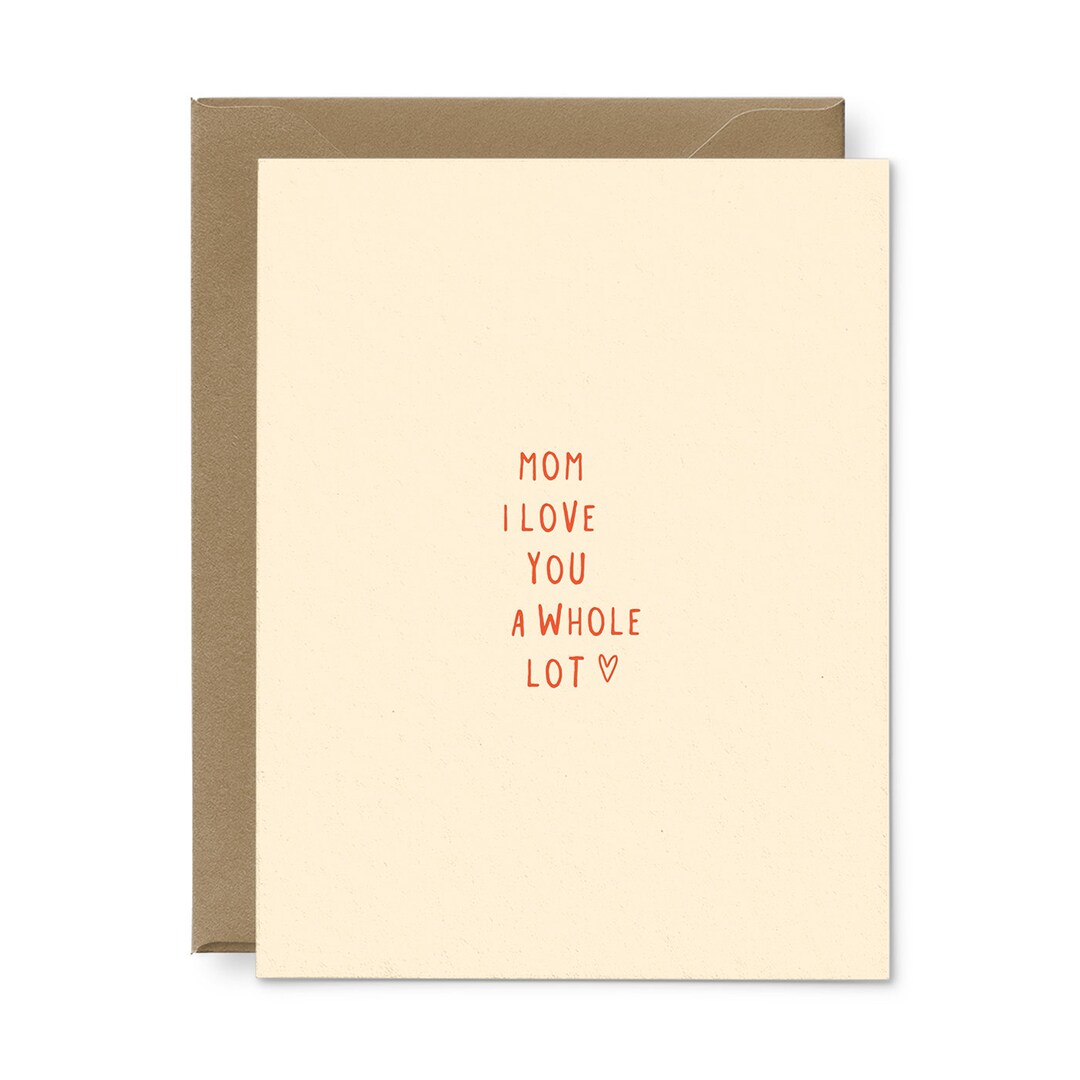 Mom I Love You Greeting Card - Mother's Day Greeting Card | Gift for ...