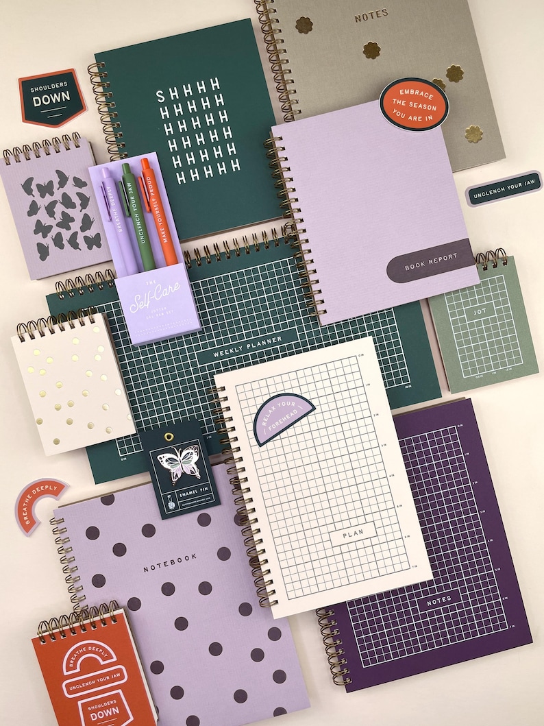 Ruler Grid Planner Journal | Desk Planner | Weekly Planner | Planner Notebook | Undated Agenda bild 4