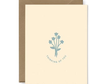 Thinking of You Greeting Card | Sympathy | Cards For Loss | Letterpressed