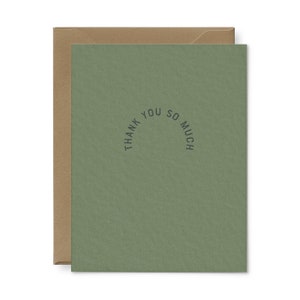 Merci beaucoup avec arche | de voeux typographique - carte de remerciement | Carte typographique | Cartes de voeux