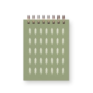 Treeline Mini Jotter - Notebook | Journal | Pocket Notebook | Spiral Bound | Blank Pages