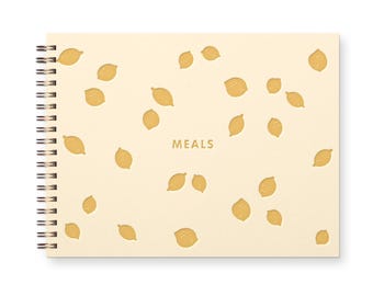 Lemon Pattern Meal Planner | Weekly Food Planner | Undated | Shopping List | Black Friday Sale | Small Business Saturday