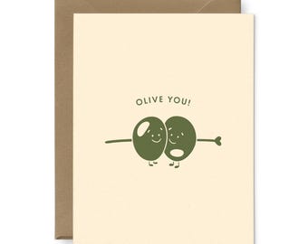 Olive que vous aimez Carte de vœux