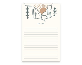 Sunrise To Do Notepad - Tear-Off Notepad | Warm White Text Paper