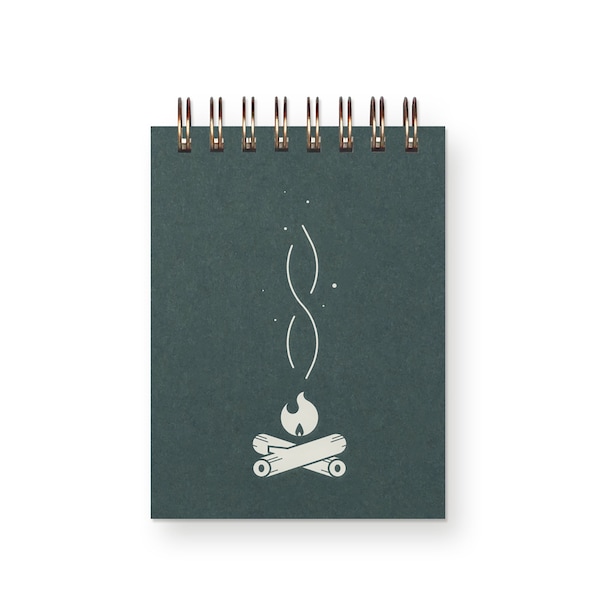 Campfire Mini Jotter - Notebook | Journal | Pocket Notebook | Spiral Bound | Blank Pages