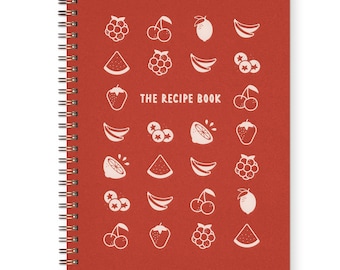 Fruit Grid Recipe Book - Recipe Book | Family Recipes | Keepsake Book