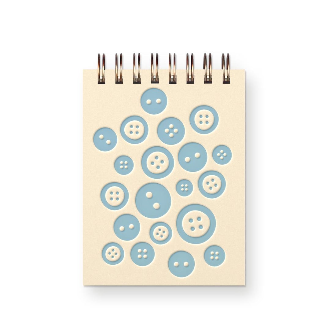 Button Pattern Mini Jotter Notebook | Journal | Pocket Notebook ...