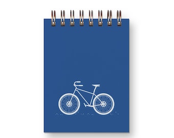 Bike Mini Jotter - Notebook | Journal | Pocket Notebook | Spiral Bound | Blank Pages