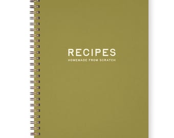 Standard Homemade Recipe Book | Family Recipes | Keepsake Book | Women Owned | Handmade Gift