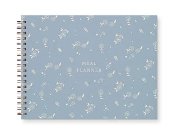 Scattered Flowers Meal Planner - Meal Planner | Weekly Food Planner | Undated | Shopping List