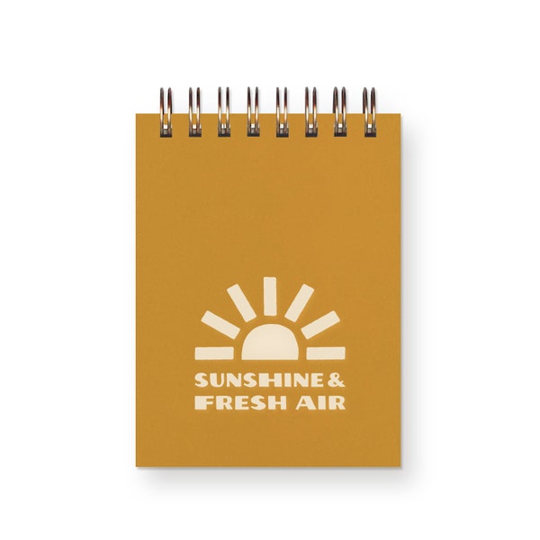 Sunshine & Fresh Air Mini Jotter - Notebook | Journal | Pocket Notebook | Spiral Bound | Blank Pages