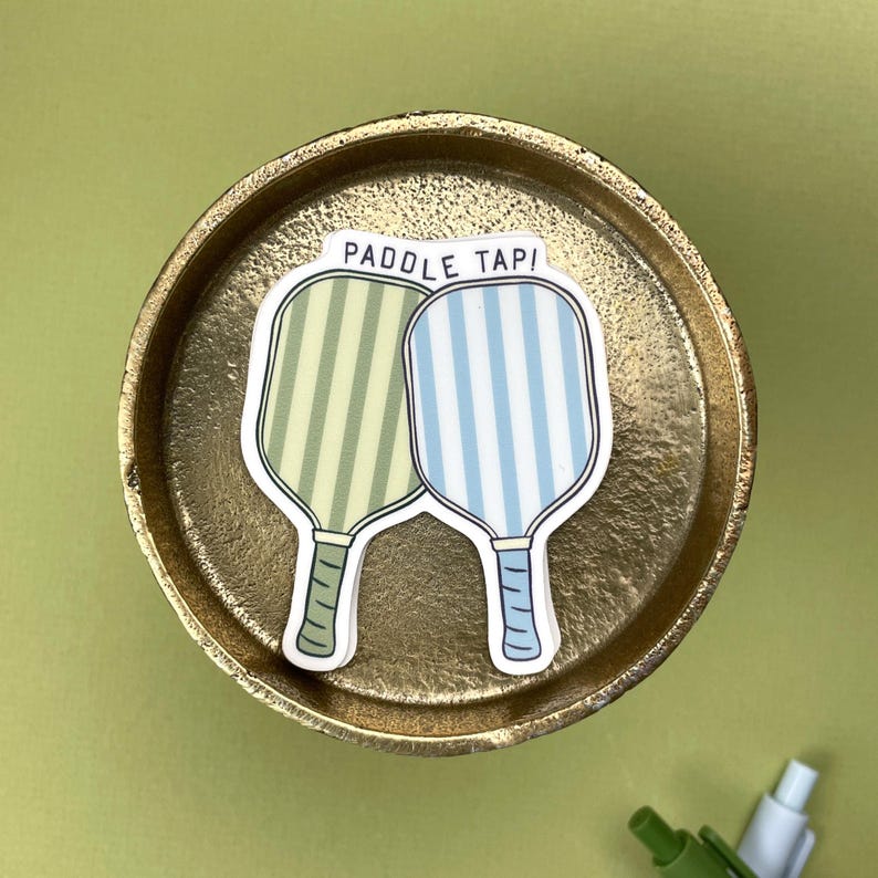 Paddel Racket Sticker Paddle Tap Vinyl Sticker - Etsy