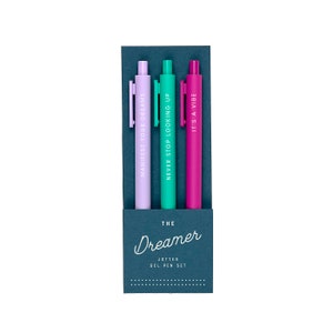 Gel The Dreamer Jotter - Lot de 3 | Stylos pour manifester ses rêves | Cadeau pour elle | Bas de Noël | Magasinez les Petit | Cybervente