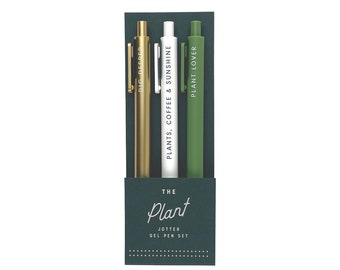 Plant Jotter Pen Set of 3 | Pens | Gel Pens