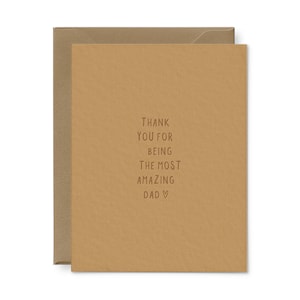 Amazing Dad Greeting Card - Father&#39;s Day Card | Gift for Dad | Letterpress Greeting Card