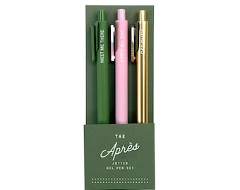 Après Jotter Pen Set of 3 | Pens | Gel Pens | Stocking Stuffer | Black Friday | Cyber Sale | Affordable Gift | Holiday Gift | Shop Small