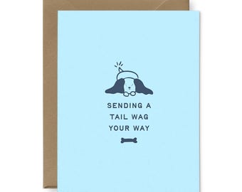 Tail Wag Your Way Everyday Greeting Card | Letterpressed
