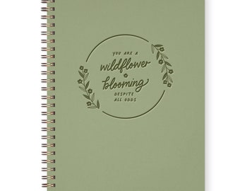 Wildflower Blooming Journal | Lined Journal | Inspiring Journal | Journaling Notebook