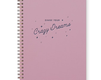 Crazy Dreams Journal | Lined Journal | Inspiring Journal | Journaling Notebook