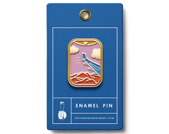 Airplane Views Enamel Pin | Bag Accessories