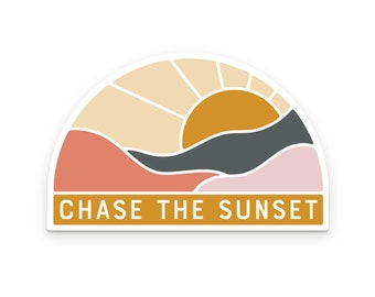 Chase The Sunset Sticker