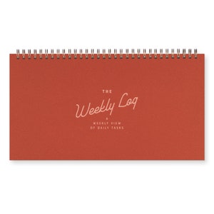 The Weekly Log Planner - Agenda | Desk Planner | Weekly Planner | Undated Planner