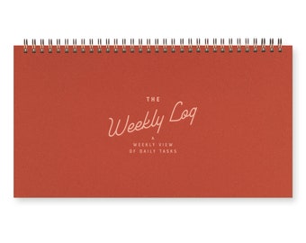 The Weekly Log Planner - Agenda | Desk Planner | Weekly Planner | Undated Planner
