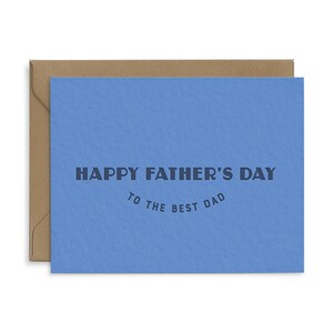 Meilleur papa carte de voeux pour la fête des pères | Carte de fête des pères heureuse | papa | Carte de voeux typographique