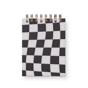 Checkerboard Mini Jotter Notebook Journal Pocket Notebook Spiral Bound Blank Pages image 1