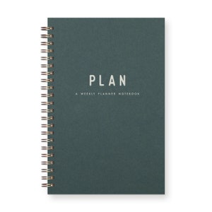 Simple Plan Weekly Planner Journal - Desk Planner | Weekly Planner | Planner Notebook | Undated Agenda | Handmade Gift | Shop Small | Sale