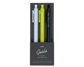 Goals Pen Set of 3 | Pens | Gel Pens