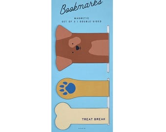 Dog Magnetic Bookmark Set
