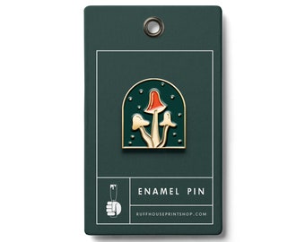 Mushroom - Enamel Pin | Bag Accessory