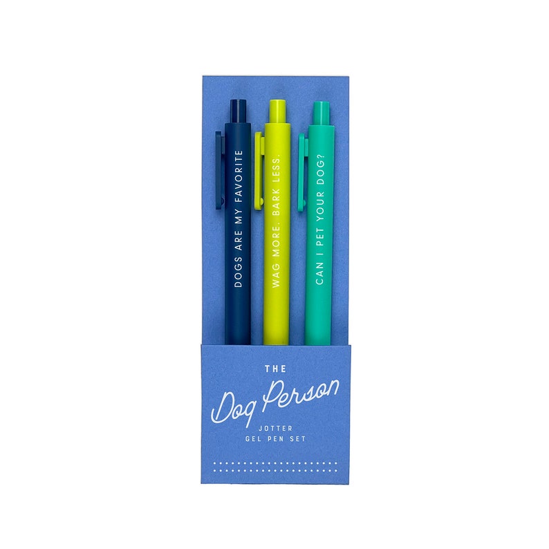 The Dog Person Pen Set Jotter Pen Set Set of Pens Dog-Themed Pens image 1