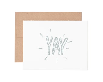 Yay Letterpressed Greeting Card - Congratulations Card, Congrats Card, Encouragement Card, Graduation Card | Greeting Cards