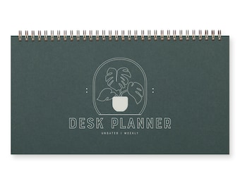 Monstera Weekly Planner - Agenda | Desk Planner | Weekly Planner | Undated