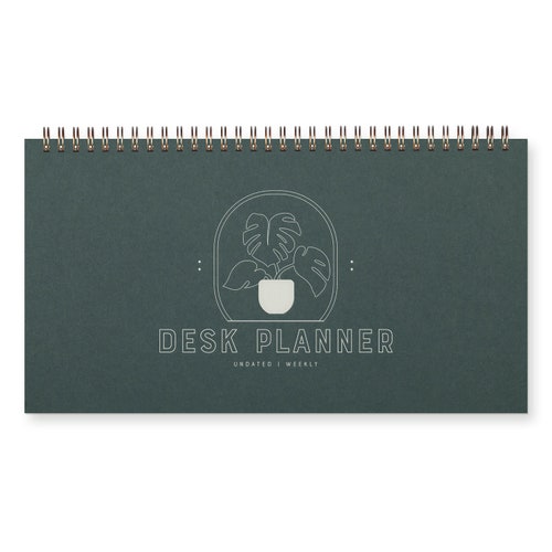 Monstera Weekly Planner - Agenda | Desk Planner | Weekly Planner | Undated