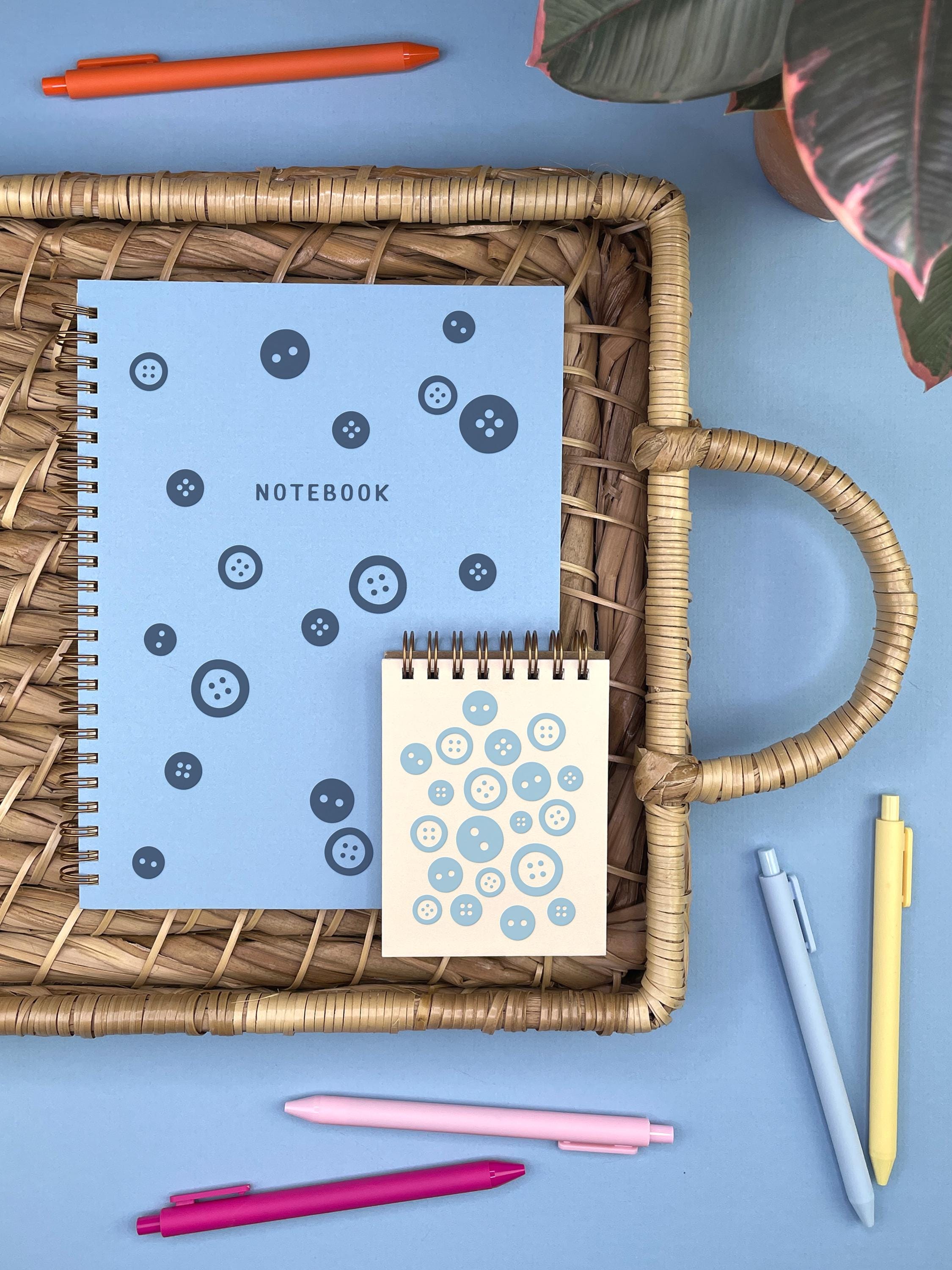 Button Pattern Mini Jotter Notebook | Journal | Pocket Notebook ...