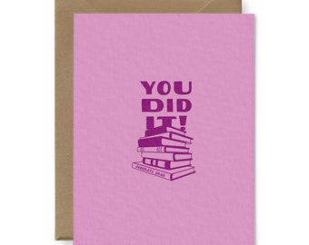 You Did It Graduation Greeting Card | Graduation Card | Congratulations Card | Congrats Card