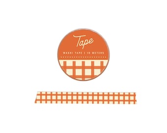 Monarch Gingham Pattern Washi Tape