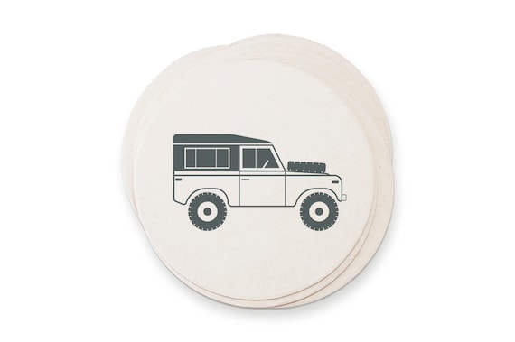 Adventure Letterpress Paper Coasters