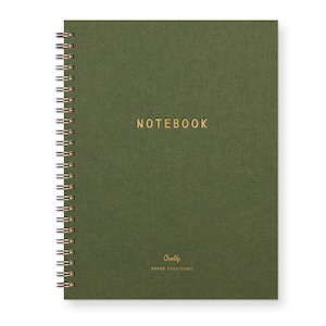 Carnet de notes Signature - Carnet de notes avec lignes | Carnet cartonné | Reliure spirale | Typographie