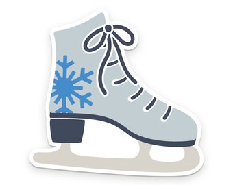 Ice Skate Sticker | Vinyl Sticker